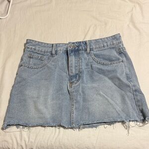 SHEIN Light Blue Denim Mini Skirt size M